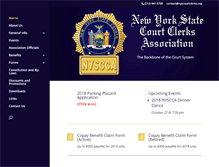 Tablet Screenshot of nyscourtclerks.org